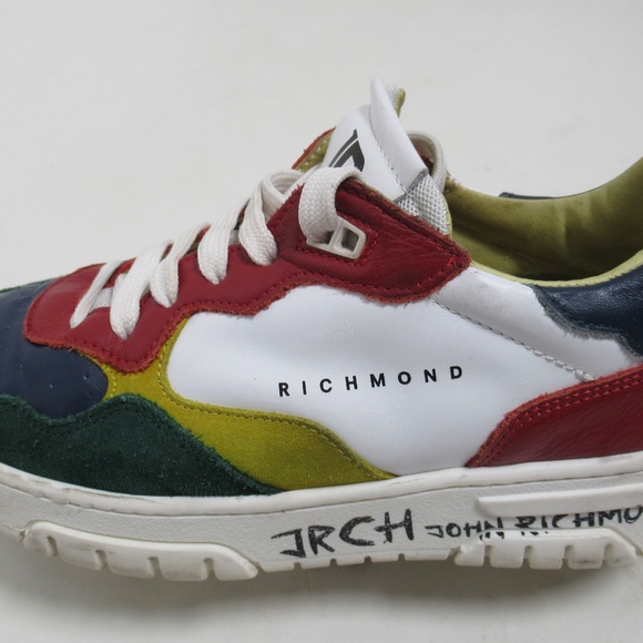 John Richmond Women's Low Top Leather Sneaker Multicolor 7.5 US / 6.5 UK / 38 EU - Picture 7 of 12